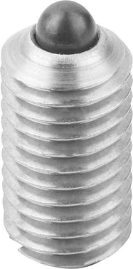 SPRING PLUNGER LIGHT SPRING FORCE D: M12 L: 22, SS STEEL, COMP: PIN SS STEEL, PU: 5 K0314.112
