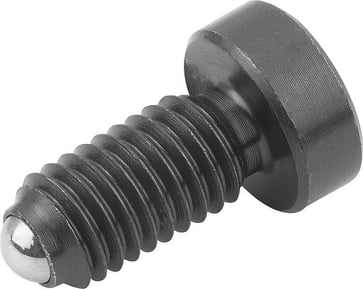 [4059245009718] SPRING PLUNGER SPRING FORCE, WITH HEAD, D: M06 L: 16, FREE-CUTTING STEEL, COMP: BALL STEEL, PU: 10 K0336.06
