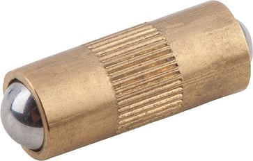 SPRING PLUNGER SPRING FORCE, SMOOTH model, DOUBLE SIDED, D: 8 L: 20, BRASS, COMP: BALL SS STEEL, PU: 25 K0337.08