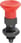 Positioneringsbolt Størrelse: 0 - D1: M8x1, D: 4, Model: B med låsemøtrik, hærdet stål, Materiale: TermoPlast, Materiale: rødt K0338.200484 miniature