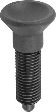 [4059245015283] INDEXING PLUNGER SIZE: 9 D1: M06X0, 75, Model: G STEEL, COMP: TermoPlast, IC, COMP: BLACK GREY K0343.1903