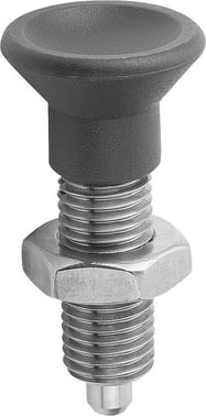 [4059245014866] INDEXING PLUNGER SIZE: 4 D1: M20x1,5, Model: H STAINLESS STEEL, COMP: TermoPlast, IC, COMP: BLACK GREY K0343.02412