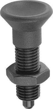 [4059245015849] INDEXING PLUNGER SIZE: 9 D1: M06X0, 75, Model: H STEEL, COMP: TermoPlast, IC, COMP: BLACK GREY K0343.2903