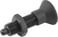 [4059245015849] INDEXING PLUNGER SIZE: 9 D1: M06X0, 75, Model: H STEEL, COMP: TermoPlast, IC, COMP: BLACK GREY K0343.2903 miniature
