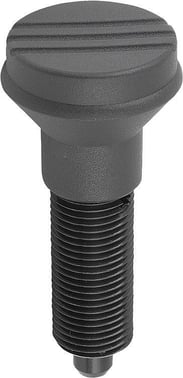 [4059245015931] INDEXING PLUNGER SIZE: 1 D1: M10X1, Model: G STEEL, HARDENED, COMP: TermoPlast, IC, COMP: BLACK GREY K0344.1105