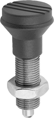 [4059245015894] INDEXING PLUNGER SIZE: 1 D1: M10X1, Model: H STAINLESS STEEL, HARDENED, COMP: TermoPlast, IC, K0344.02105