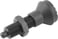 [4059245016051] INDEXING PLUNGER SIZE: 1 D1: M10X1, Model: H STEEL, HARDENED, COMP: TermoPlast, IC, COMP: BLACK GREY K0344.2105 miniature