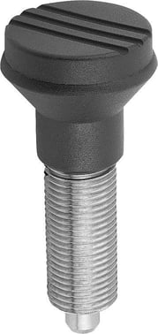 [4059245015955] INDEXING PLUNGER SIZE: 2 D1: M12x1,5, Model: G STAINLESS STEEL, NOT HARDENED, COMP: TermoPlast, IC, K0344.11206