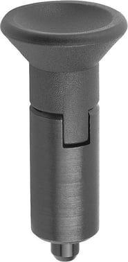 [4059245017218] INDEXING PLUNGER WITH LOCKING SLOT SIZE: 2, Model: M, STEEL HARDENED, COMP: TermoPlast, IC COMP: BLACK GREY K0346.2206
