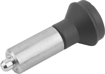 [4059245017263] INDEXING PLUNGER WITHOUT COLLAR SIZE: 3, D1: 18, D: 8, L: 74, Model: L WO. Groove, SS STEEL HARDENED, K0347.01308
