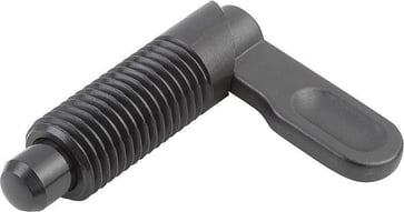 INDEXING PLUNGER WITHOUT COLLAR, D: 10, D1: M20, Model: A GRIP UNCOATED WITHOUT NUT, STEEL K0348.041020