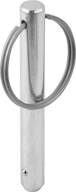 LOCKING PIN WITH KEY RING, W. AXIAL LOCK, D1: 8 L: 50, STEEL, COMP: SS STEEL K0365.102808050