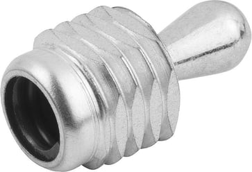 LATERAL SPRING PLUNGER SPRING FORCE, WITH THREADED SLEEVE WITHOUT SEAL, D: M12 L: 19, STEEL, COMP: STEEL K0371.1050X20