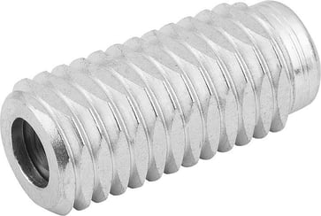 LATERAL SPRING PLUNGER SPRING FORCE, WITH THREADED SLEEVE WITHOUT THRUST PIN, D: M12 L: 19, Model: A, STEEL, K0372.1150X20