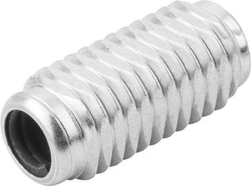 LATERAL SPRING PLUNGER SPRING FORCE, WITH THREADED SLEEVE WITHOUT THRUST PIN, D: M12 L: 19, Model: B, STEEL, K0372.2040X20