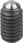 Kugletrykskrue uden hoved, Model: A,M10, L: 21, 7, Kulstofstål, Materiale: kuglelejestål K0383.11020 miniature