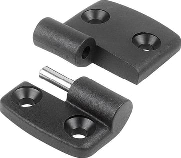 [4059245189137] HINGE LIFT-OFF, LEFT 97X48, TermoPlast, IC BLACK, COMP: STAINLESS STEEL, A1: 27, 5, A2: 27, 5, A3: 48, 5, K0434.1502828