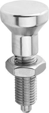 [4059245014668] INDEXING PLUNGER SIZE: 1 D1: M10X1, Model: H STAINLESS STEEL, COMP: STAINLESS STEEL K0634.002105