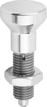 [4059245015016] INDEXING PLUNGER SIZE: 0 D1: M08X1, Model: H STAINLESS STEEL, COMP: STAINLESS STEEL K0634.112004