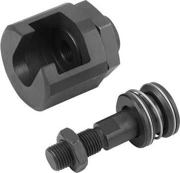 [4059245176618] QUICK-FIT COUPLING W. ANGLE AND RAD. COMP. D: M12x1,25X26 CARBON STEEL, COMP: STEEL K0711.121