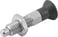 [4059245205011] INDEXING PLUNGER ECO SIZE: 3 D1: M12, D: 8, Model: B WITH LOCKNUT, SS STEEL NOT HARDENED, K0747.12308120 miniature