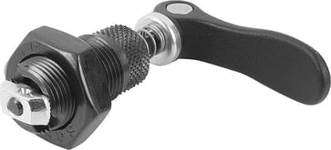Excentrisk clamp D1: M20x1,5, Model: B Stål, Sort, Materiale: Aluminium, Materiale: Sort K0754.10200808
