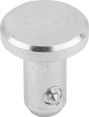 LOCKING PIN WITH FLAT HEAD, W. AXIAL LOCK, D1: 6 L: 16, STEEL K0772.1206016
