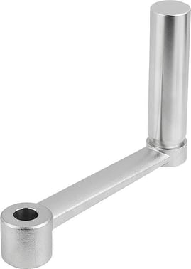 CRANK HANDLE, CYLINDRICAL GRIP REVOLVING SIMILAR TO DIN469, SIZE: 1 REAMED HOLE, D2: 10, A: 80, H: 82, K0999.3110
