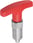 [4059245257119] INDEXING PLUNGER SIZE: 3 D1: M16x1,5, D: 8, Model: A WITHOUT LOCKNUT, SS STEEL HARDENED, COMP: POLYAMIDE COMP: RED K1124.0530884 miniature