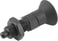 [4059245267378] INDEXING PLUNGER WITH MARKER RING SIZE: 1 D1: M10X1, D: 5, Model: B WITH LOCKNUT, STEEL HARDENED, K1149.72105 miniature