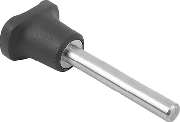 [4059245316168] LOCKING PIN WITH MUSHROOM GRIP, WITH MAGNETIC AXIAL LOCK SIZE: 3, D1: 12 L: 80, SS STEEL, COMP: TermoPlast, IC K1216.4612080