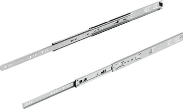 TELESCOPIC RAIL L: 400 12, 7X45, FULL EXTENSION S: 400, Fp: 30, STEEL GALVANISED AND PASSIVATED, sidemontering K1569.0400