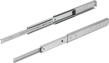 TELESCOPIC RAIL L: 360 19X76, FULL EXTENSION S: 360, Fp: 136, STEEL PASSIVATED, SIDE MOUNTING, 1 PIECE: 1 K1581.0360