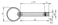 Låsepin med nøglering, Aksiallås, D1: 6 l: 40, stål, Materiale: rustfrit stål K0365.102306040 miniature