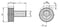 Cam skrue med knivkant Pakning D: M16x26, 8 stål, Materiale: Kulstofstål K0025.16 miniature