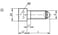 Kugletrykskrue med hoved, Model: A med fuld kugle, M12, L: 52, Kulstofstål, Materiale: kuglelejestål K0380.11250 miniature