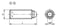 Kugletrykskrue uden hoved, Model: A,M10, L: 21, 7, Kulstofstål, Materiale: kuglelejestål K0383.11020 miniature