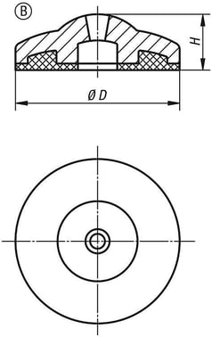 PLATE ECO, Model: B SS STEEL, ANTI-SLIP PLATE, D: 30 K0428.20302