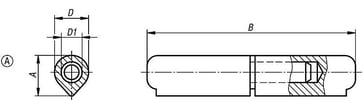 Hinge weldable Model: A 9, 7X50, D: 8, STEEL, COMP: STEEL K0984.008050012