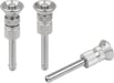 Ball lock pins with mushroom grip, stainless steel with high shear strength, adjustable
