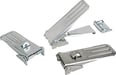 Latches adjustable fastening holes covered