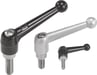 Clamping lever, stainless steel internal and external thread