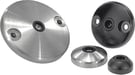 Swivel feet plates die-cast zinc or stainless steel