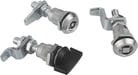 Compression latches with adjustable tongue gap
