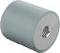 Rubber buffers stainless steel, type C