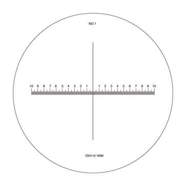 Scale no. 1 for precision scale loupe 10X 15405235