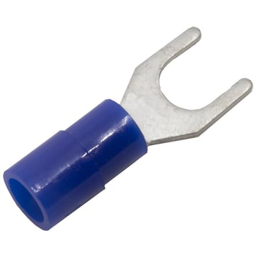 ABIKO Pre-insulated fork terminal KA2553G-PB, 1.5-2.5mm² M5, Blue 7298-003002