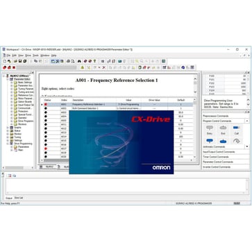 CX-Drive konfiguration software til omformer e og servoer CX-DRIVE 2.9 379897