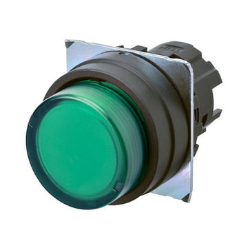 bezel plastic projectedmomentary cap color transparent green lighted A22NZ-BPM-TGA 665541