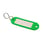 Key tag in plastic with S-type keyring (50 Pcs. Packing) GREEN 20327130 miniature